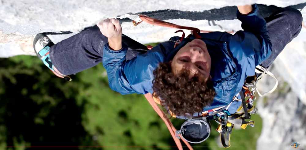 Fabian Buhl rope-solo 8c first ascent / Ganesha at Loferer Alm in Austria