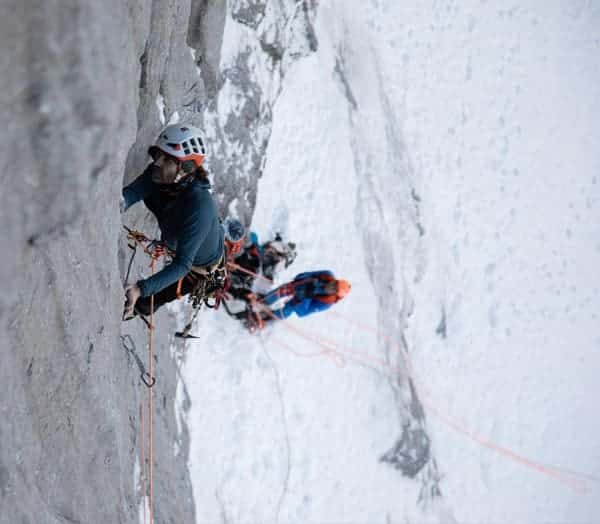 Trad first ascent on the north face of the Eiger: Silvan Schüpbach and  Peter von Känel open the Renaissance (30 SL, 7c)