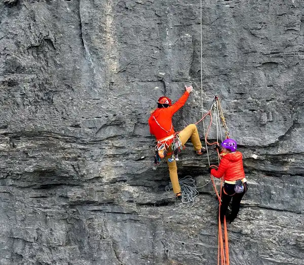 Trad first ascent on the north face of the Eiger: Silvan Schüpbach and  Peter von Känel open the Renaissance (30 SL, 7c)
